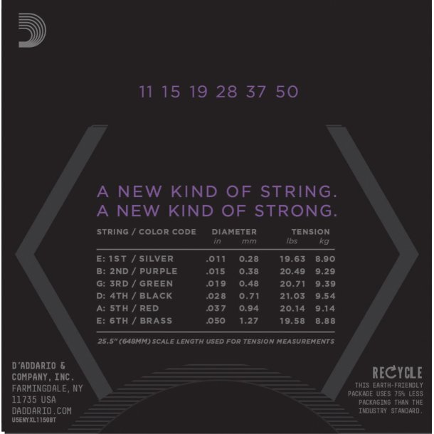 D'Addario NYXL1150BT, 011-050 Balanced Tension